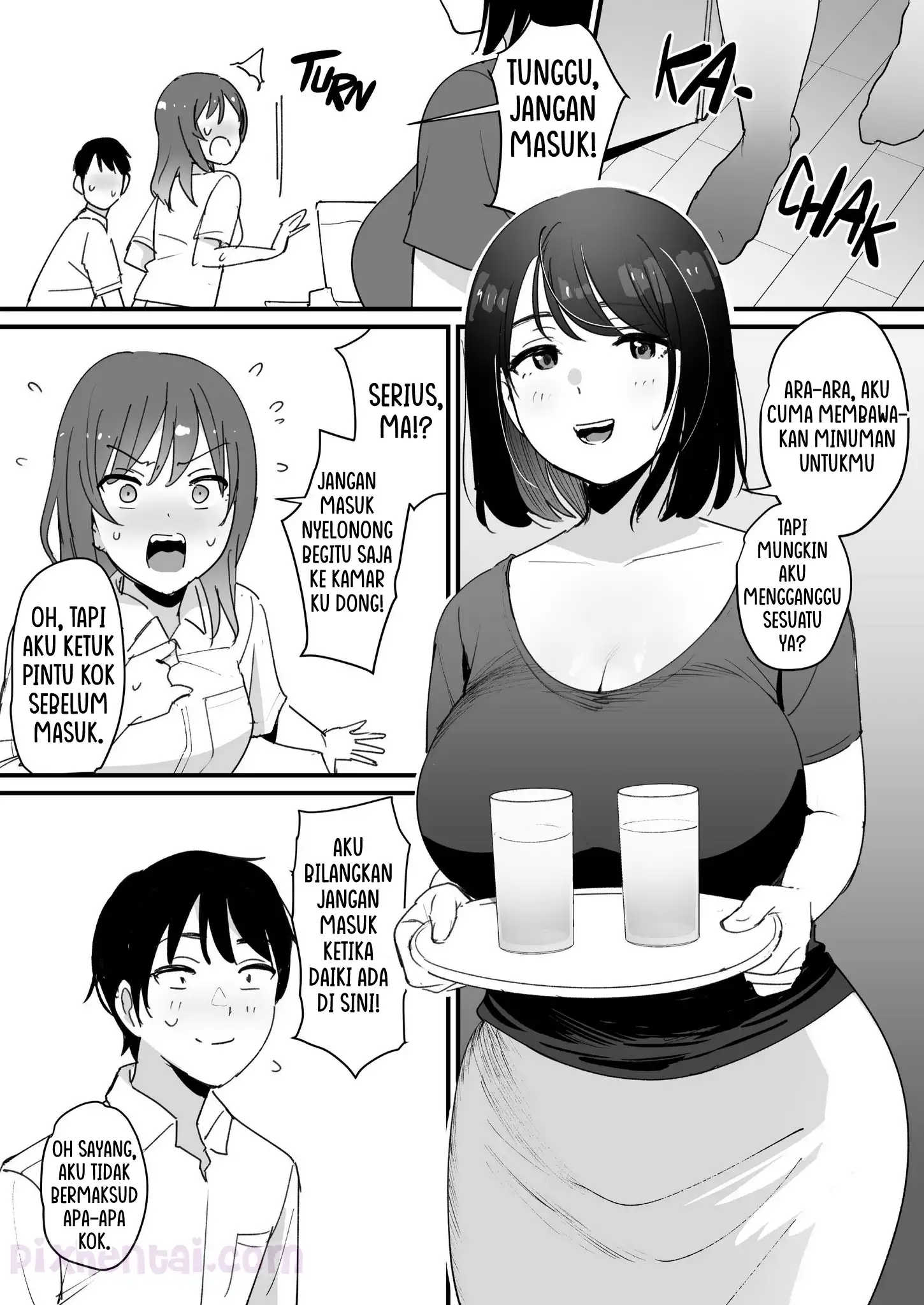 Komik hentai xxx manga sex bokep Give Me the Mom Instead Mamanya Pacar membantu meredakan Nafsu 4
